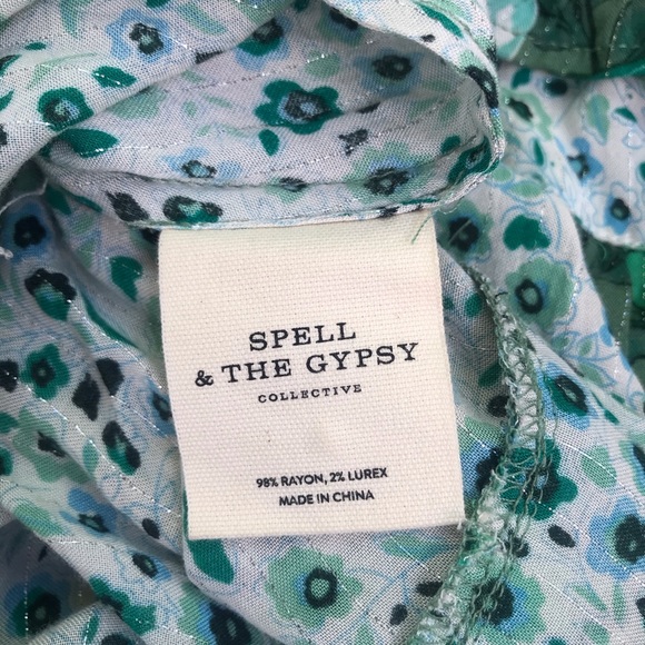 Spell Winona Boho Maxi Dress Ivy Green Floral Spell and The Gypsy Collective - Picture 5 of 5